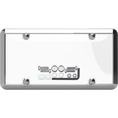 Rock Tamers Cruiser Ultimate Tuf Metal Combo License Plate Frame Shield (Chrome/Clear) - 64310